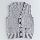 Жилет с кармашками вязаный детский , р. 104. Жилет. VA kids knitwear. Ярмарка Мастеров.  Фото №6