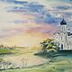 The watercolor paintings the Church of the Intercession on the Nerl, Pictures, Ekaterinburg,  Фото №1