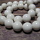 Order White agate beads 12mm smooth ball. Elena (luxury-fittings). Livemaster. . Beads1 Фото №3