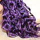 Hair for dolls is natural. ( Lilac), Doll hair, Kamyshin,  Фото №1