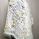 Order Shawl crocheted ' Flowers in the snow '. author's free forms. asmik (asmik). Livemaster. . Shawls Фото №3