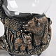 Beer glass 'Bears' made of composite. Wine Glasses. Best-gifs valentin. My Livemaster. Фото №6