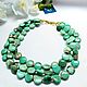Necklace with chrysoprase, Necklace, Moscow,  Фото №1