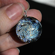 Украшения handmade. Livemaster - original item Pendant ball Milky Way. Space Silver Glass Universe Necklace. Handmade.