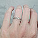 Необычное кольцо для помолвки, кольцо с камнем в подарок. Кольцо помолвочное. Обручальные кольца 'go_LD'. Ярмарка Мастеров.  Фото №4