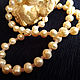 Pearl Necklace with Spinel Natural White Pearls , Beads2, Moscow,  Фото №1