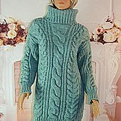 Одежда handmade. Livemaster - original item Elongated knitted sweater,size 42-52.. Handmade.