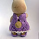 Сиреневый комплект одежды для Sylvanian families. Одежда для кукол. Елена Иванова (WhiteRacoon). Ярмарка Мастеров.  Фото №4