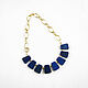 Lapis lazuli necklace, lapis lazuli necklace, natural stone necklace. Necklace. Irina Moro. My Livemaster. Фото №6