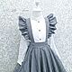 Сарафан " Sentiment " трансформер 2 в 1. Школьная форма. Little___dress. Ярмарка Мастеров.  Фото №5