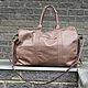 Order Large travel leather bag SKIF walnut color. Tais-bags. Livemaster. . Travel bag Фото №3