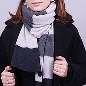 Аксессуары handmade. Livemaster - original item Scarf MONOCHROME. Women`s scarf. men`s scarf. Universal gift. Handmade.