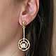 Order Earrings with moonstone, long earrings with adulyar, earrings gift. Irina Moro. Livemaster. . Earrings Фото №3