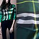 Хлопок Burberry Изумрудный. Хлопок в крупную клетку, Ткани, Москва,  Фото №1