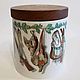 Заказать Винтаж: Фарфоровая банка "Охотничьи трофеи" Alboth & Kaiser - Alka Kunst. vintage39. Ярмарка Мастеров. . Кухонная утварь винтажная Фото №3