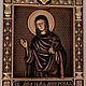 Резная Икона Юлия (Иулия) Анкирская. Иконы. МАСТЕРСКАЯ РЕЗНОЙ ИКОНЫ АРТЕМА БУРОВА. Ярмарка Мастеров.  Фото №8