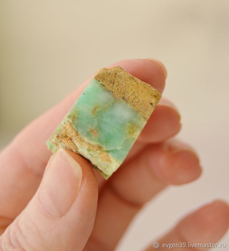 Хризопраз яблочный. Образец минерала – купить на Ярмарке Мастеров ...