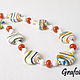 Beads Multicolored stripes. Necklace. Grafoli jewellery. My Livemaster. Фото №5