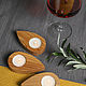 Подсвечники Капля (комплект 6 шт) из натурального дерева. Подсвечники. Welovewood. Ярмарка Мастеров.  Фото №6