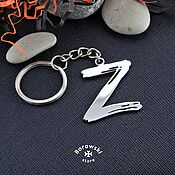 Сумки и аксессуары handmade. Livemaster - original item Keychain Z/For our/Polite People Z/stainless steel. Handmade.
