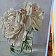 Painting 'Peonies in a vase' oil. canvas 35h35 cm. Pictures. vestnikova. My Livemaster. Фото №6