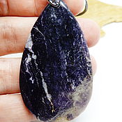 Украшения handmade. Livemaster - original item Purple twilight pendant made of fluorite, bertrandite, quartz, x. Handmade.