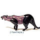 Glass figurine Panther, Figurines, Moscow,  Фото №1