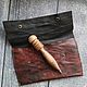 Конверт, косметичка. Стираная кожа. Washed leather. Косметички. Ремни | Обложки | Кошельки |KATARIOS. Ярмарка Мастеров.  Фото №4