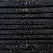 Материалы для творчества handmade. Livemaster - original item Sea stingray leather, completely black, not polished.. Handmade.