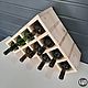 Estante de vino 'sota' para botellas 10 en forma de montaña. Shelving. Color Wood. Ярмарка Мастеров.  Фото №4