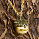Necklace Joan Rivers 'a Tough acorn', Vintage necklace, Gagarin,  Фото №1