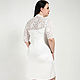 Order Plus Size White Lace  Dress. R-L STUDIO. Livemaster. . Dresses Фото №3