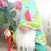 Сувениры и подарки handmade. Livemaster - original item Flower Gnome interior toy, as a gift to a girl. Handmade.
