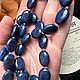 Бусы из бадахшанского(афганского) лазурита 2. Бусы. gemstone. Ярмарка Мастеров.  Фото №4