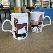 Винтаж handmade. Livemaster - original item Vintage: Vintage mugs: Dogs Galore porcelain mug (4993). Handmade.