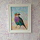 An oil painting of a bird with a character. Pictures. Pictures for the soul. Online shopping on My Livemaster.  Фото №2