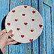 A plate of Hearts in a circle A Plate of Hearts A gift for February 14. Plates. DASHA LEPIT | Ceramic tableware (dashalepit). My Livemaster. Фото №6