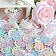 Order Set of 70pcs mini napkins in delicate colors 4cm. Natalie crochet flowers. Livemaster. . Scrapbooking Elements Фото №3