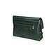 clutches: Women's Leather Green Viann S44t-632 Clutch Bag. Clutches. Natalia Kalinovskaya. My Livemaster. Фото №5