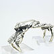 Кольцо Лягушка на листьях из серебра 925 пробы HH0131. Кольца. Sunny Silver. Ярмарка Мастеров.  Фото №6