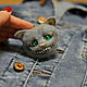 Felted brooch Cheshire cat. Brooches. Felt toy fromKristina Antropova. Online shopping on My Livemaster.  Фото №2