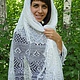 124 the downy shawl, Orenburg shawl,accessories. Shawls1. Nadegda , pukhovyy platok. My Livemaster. Фото №5