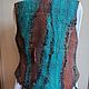 Felted silk vest with sheep curls Nepal. Vests. FansFelt. My Livemaster. Фото №4