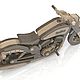 Деревянная игрушка модель мотоцикла Indian Scout Bobber Арт. ДЛ-401. Техника и роботы. Детская логика. Интернет-магазин Ярмарка Мастеров.  Фото №2