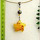 pendant 'my star' amber silver. Pendants. Frollena II. Natural Baltic amber. My Livemaster. Фото №4