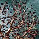 Дерево из камней  гранат и хризолит Гранатовая свадьба, Деревья, Новосибирск,  Фото №1