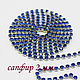Rhinestone chain SS6 2 mm Sapphire in silver caps 10 cm. Chains. agraf. Online shopping on My Livemaster.  Фото №2