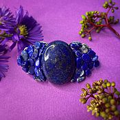 Украшения handmade. Livemaster - original item Hairpin made of natural lapis lazuli Twilight. Handmade.