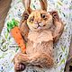 Кролик тедди Кешью заяц коллекционный авторский зайчик пасха