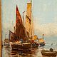 Заказать Винтаж: Картина «Морской Пейзаж». Антиквариат и Винтаж. Ярмарка Мастеров. . Картины винтажные Фото №3
